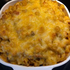 A picture of Spicy Cheesy Beef Pasta.