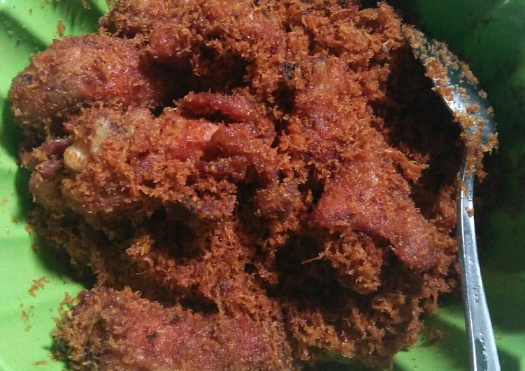 Resep Ayam serundeng rumahan Anti Gagal