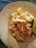 Ensalada de salmón y papas