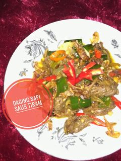 Foto resep Daging sapi saus tiram simple