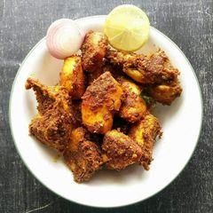 A picture of Chicken Dry ghee roast.