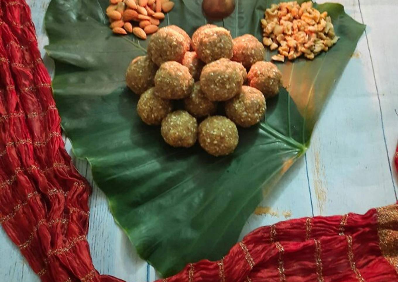 Lotus seeds dry fruits jaggery ladoo