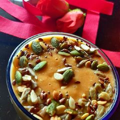 A picture of Banana Oats Papaya smoothie.