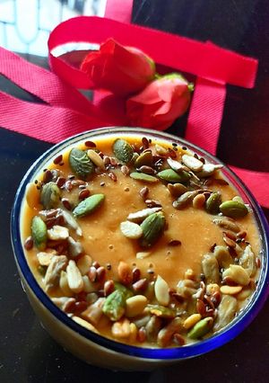 A picture of Banana Oats Papaya smoothie.