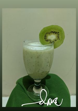 Foto resep Smoothie Banana Kiwi 🍌🥝
