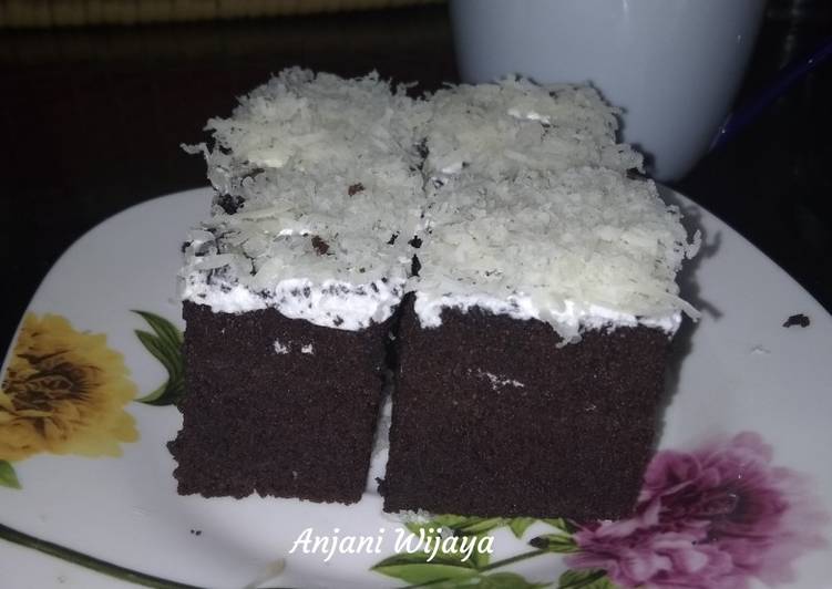 Brownies kukus putih telur