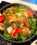 Cá chẻm chưng tương hột