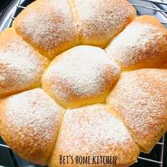 A picture of Soft fluffy cream cheese milk bread.
