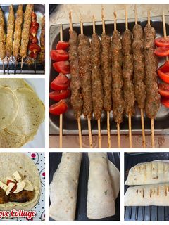 صورة لوصفة كباب صدر الدجاج مع خبز الترتله