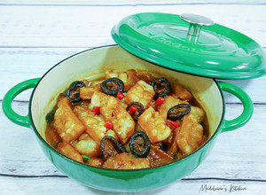 油燜苦瓜香菇（全素） 的食譜成品照片
