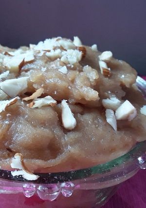 A picture of Atta halwa.