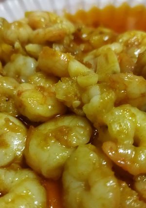 Una foto de Gambas al ajillo