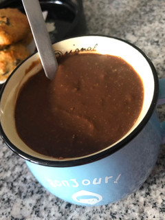 Una foto de Mi chocolate caliente sin lactosa