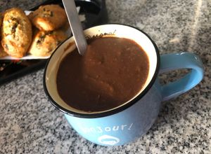 Una foto de Mi chocolate caliente sin lactosa