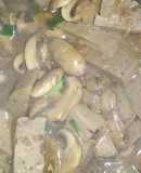 Tumis jamur kancing dan bakso ikan