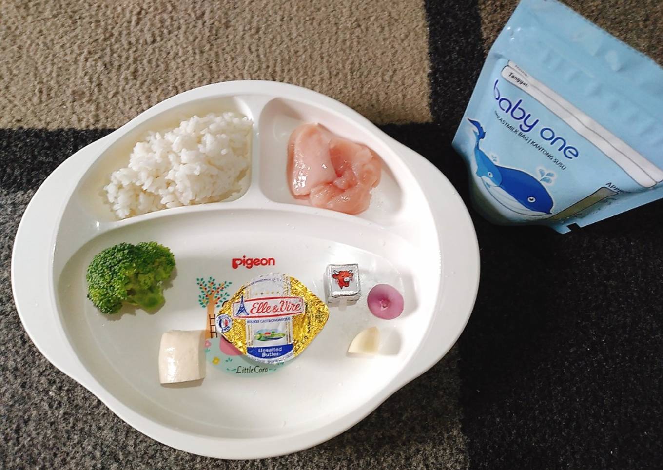 Bubur Ayam Brokoli (MPASI 6 bulan pertama minggu kedua)