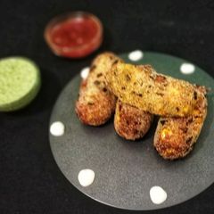 A picture of Paneer -Corn Rolls.