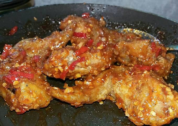 Spicy chicken wings endeeessss (sayap ayam pedas)