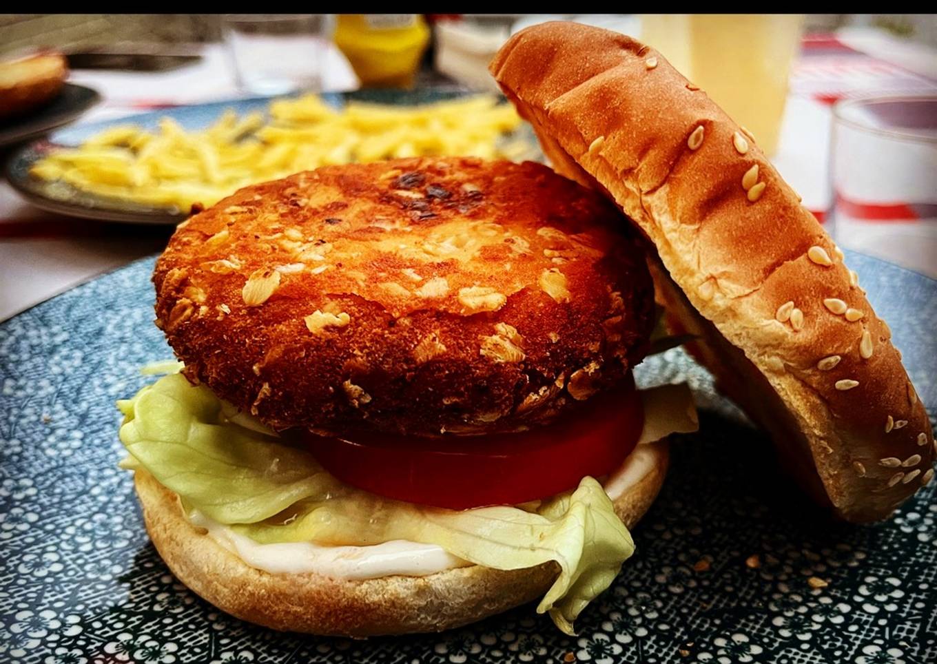 Burger de pollo casera