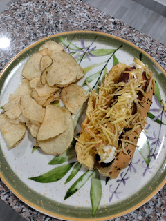 Una foto de Hot dog vegetariano 🍃