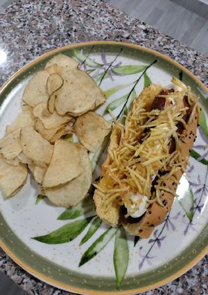 Una foto de Hot dog vegetariano 🍃