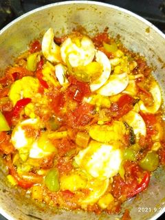 صورة لوصفة بيض بالخضار