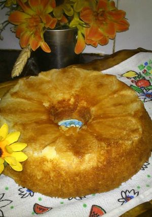 Una foto de Torta de peras