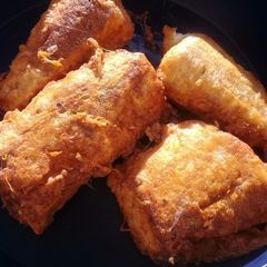 A picture of Fried fish with southern coating.