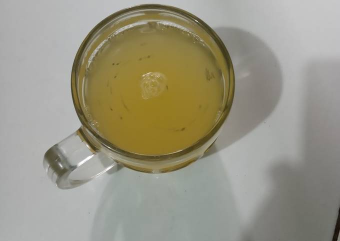 Langkah Mudah untuk Menyiapkan Wedang jeruk peras black chia, Sempurna