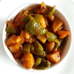 Aloo Shimla Mirch A picture of Aloo Shimla Mirch.