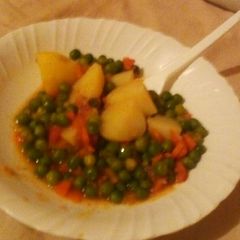 Peas potatoes stew A picture of Peas potatoes stew.