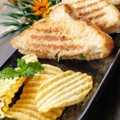 A picture of Grilled Paneer Cheesy Veg Sandwich.
