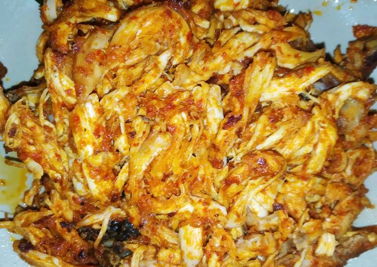 DICOBA@ Resep Ayam sambal suir menu masakan harian