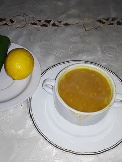 صورة لوصفة شوربة عدس مع جزر