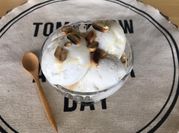 A picture of coconut milk ice cream