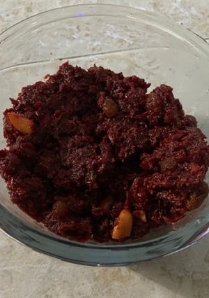 A picture of Beetroot Halwa.