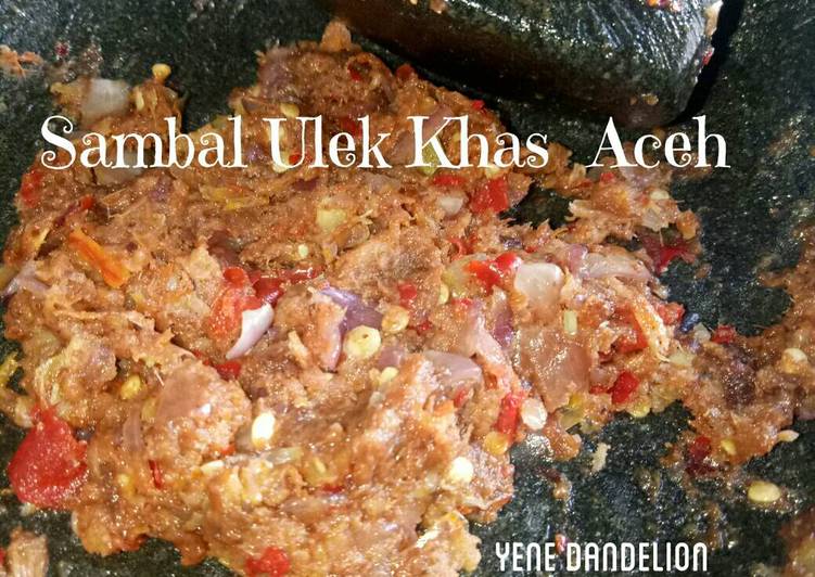 Langkah Mudah untuk Menyiapkan Sambal Ulek (sambal Ganja) Khas Aceh, Lezat