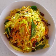 Malaysian Indian Stir-Fry Cabbage A picture of Malaysian Indian Stir-Fry Cabbage.