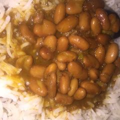 Rajma chawl (rice) A picture of Rajma chawl (rice).