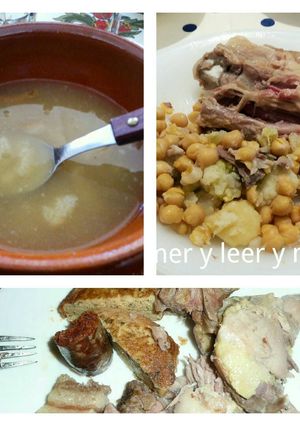 Una foto de Cocido castellano en tres vuelcos