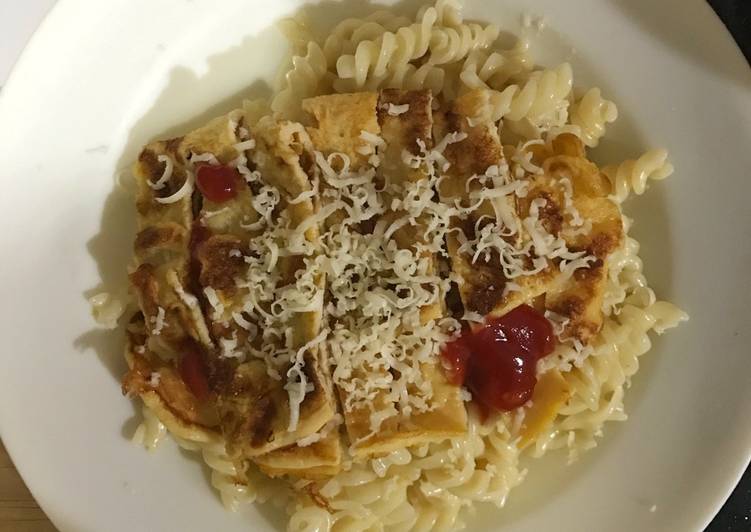 Cara memasak Macaroni Carbonara Ala Resto untuk Tanggal Tua- Cepat, Murah, Enak Bgt! Lezat