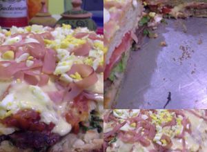 Una foto de Lomo pizza casero mi estilo