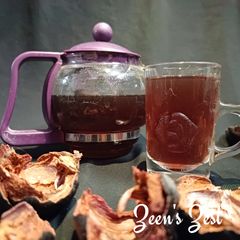 A picture of Kokum or Mangosteen Rind Tea.