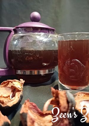 A picture of Kokum or Mangosteen Rind Tea.