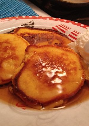 Una foto de Pankekes ó Waffles de Harina de Coco. Keto & Low Carb