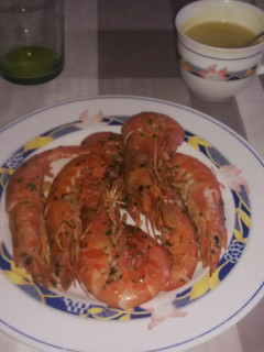 Una foto de Gambas a la plancha