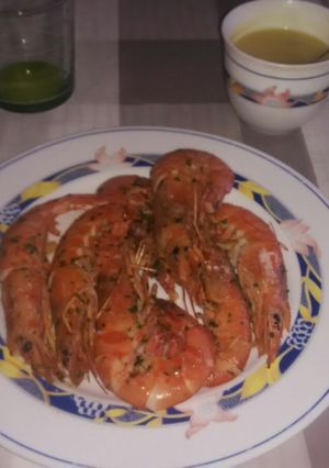 Una foto de Gambas a la plancha