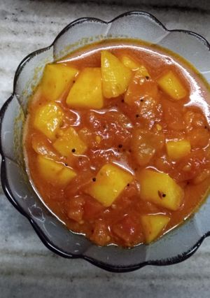 બટાકા ટામેટા નું શાક (Bataka Tomato Shak Recipe In Gujarati) રેસીપી મુખ્ય ફોટો