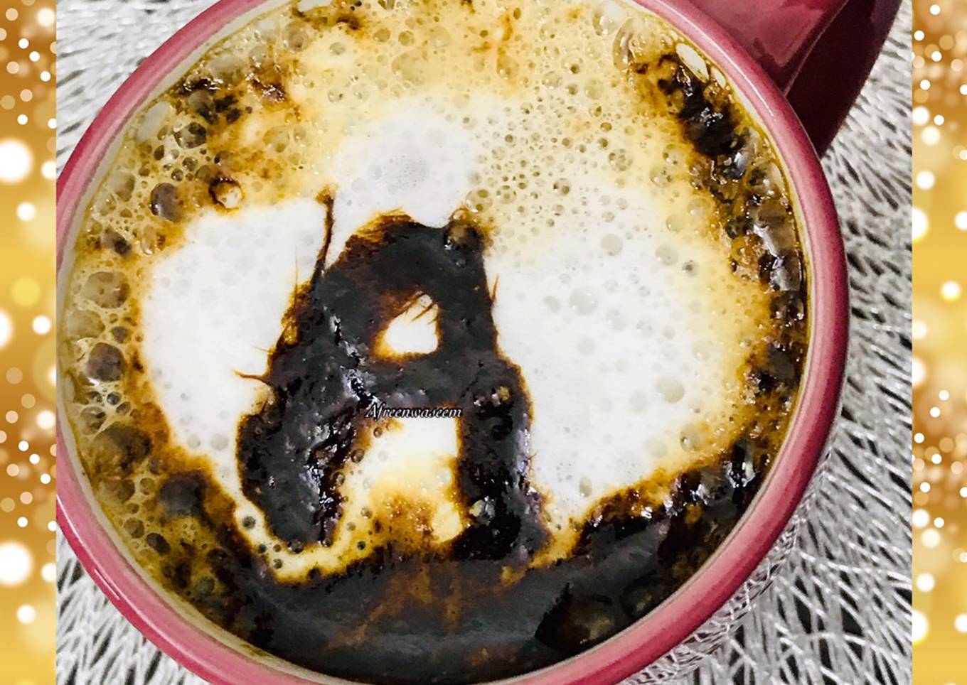 Signature alphabet coffee