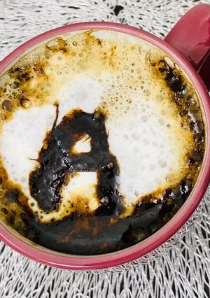 A picture of Signature alphabet coffee.